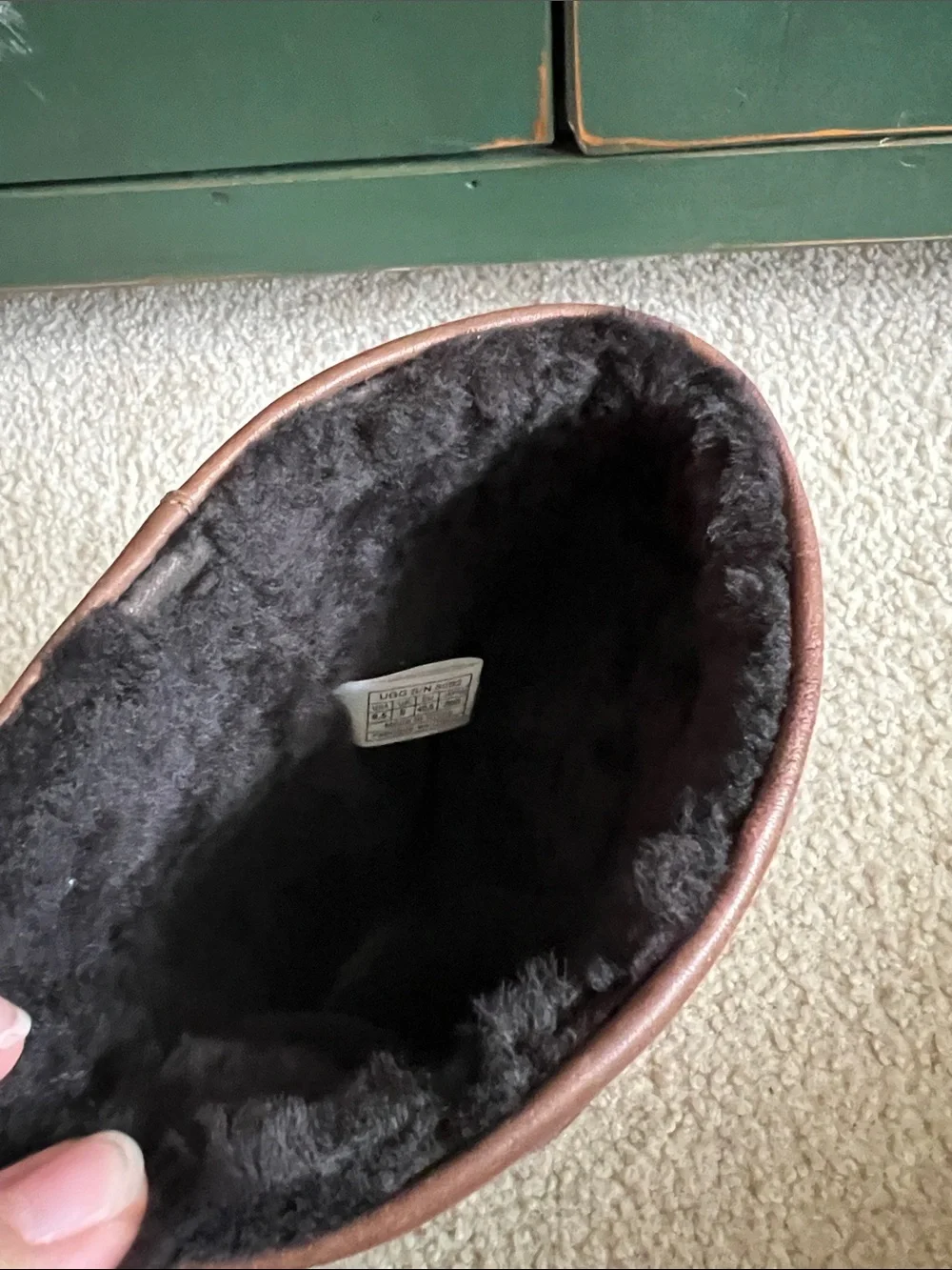UGG Brown Leather & Suede Women's Winter Pull-On Boots